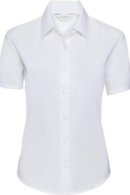 Russell Collection R933F - Elegant Ladies Fitted Oxford Short Sleeve Shirt