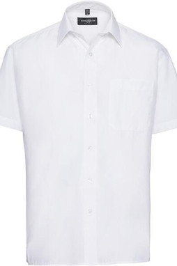 Russell Collection R935M - Mens Classic Fit Short Sleeve Poplin Shirt
