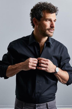 Russell Collection R936M - Elegant Easy Care Pure Cotton Poplin Shirt