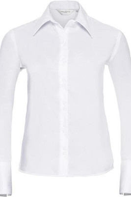 Russell Collection R956F - Luxurious Non-Iron Ladies' Twill Shirt with Cocktail Cuff