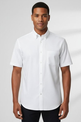Russell Collection R957M - Premium Non-Iron Short Sleeve Twill Shirt for Men