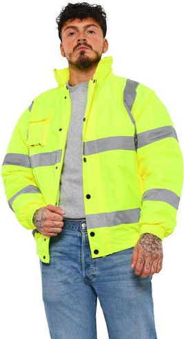 Warrior AA94 - High Visibility Waterproof Bomber Jacket for Safety