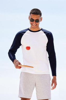 Fruit of the Loom F61028 - Classic Long Sleeve Baseball Tee for Men