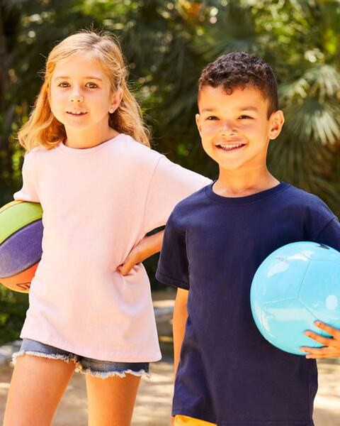 Fruit of the Loom F61033 - Durable 100% Ethical Cotton Kids Classic Fit T-Shirt by Fruit of the Loom