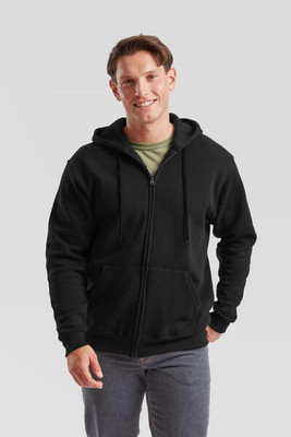 Fruit of the Loom F62062 - Durable Full-Zip Fleece Hooded Sweatshirt for Men