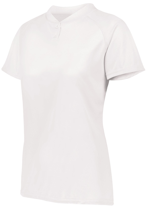 Augusta Sportswear 1567 - Ladies Attain Wicking Two Button Softball Jersey