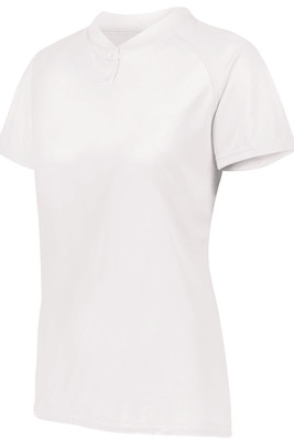 Augusta Sportswear 1567 - Ladies Attain Wicking Two Button Softball Jersey