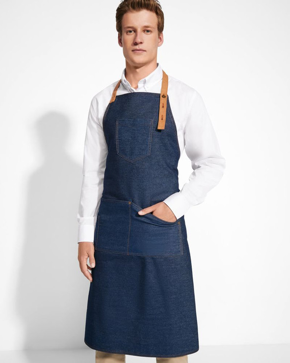 Roly DE9126 - BATALI Lange schort in denim weefsel
