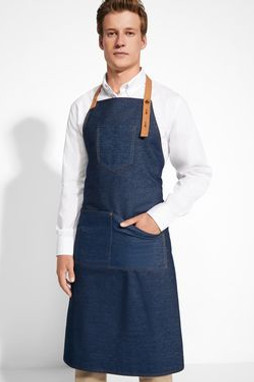 Roly DE9126 - BATALI Tablier long en tissu jean