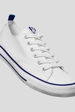 Roly ZS8300 - BILES Klassieke canvasschoen met witte rubberen zool