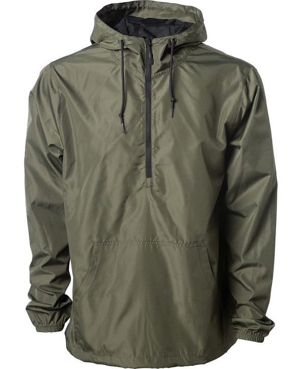 Independent Trading Co. EXP54LWP - Adult Lightweight Pullover Windbreaker Anorak Jacket