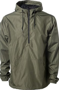 Independent Trading Co. EXP54LWP - Adult Lightweight Pullover Windbreaker Anorak Jacket