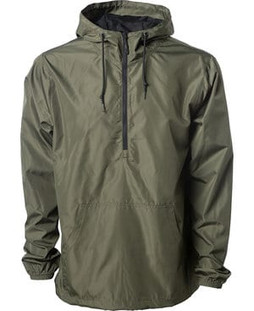 Independent Trading Co. EXP54LWP - Adult Lightweight Pullover Windbreaker Anorak Jacket