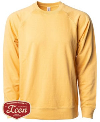 Independent Trading Co. SS1000C - Unisex Lightweight Loopback Terry Crew