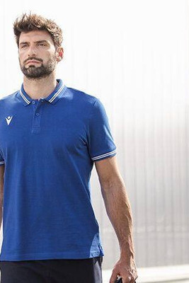 MACRON MA9332 - Stijlvolle Slim Fit Polo met Contrasterende Mouwen