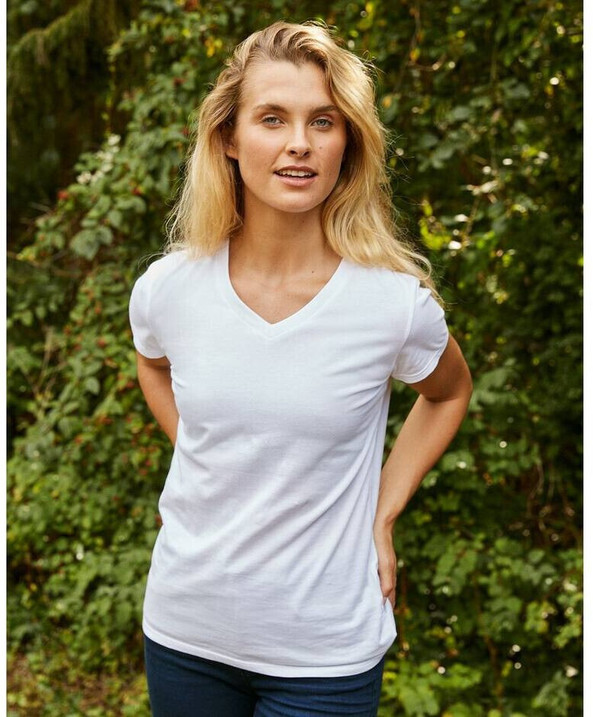 Women's-V-neck-T-shirt-Wordans