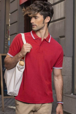 JHK JK205 - Contrasting men's polo shirt