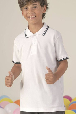 JHK JK205K - Kontrastierendes Kinderpoloshirt