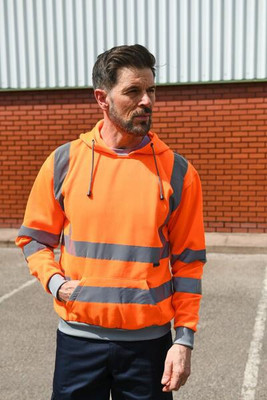 Korntex KXHO - High Visibility Safety Hoodie with Reflective Tape