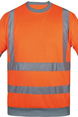 Korntex KXSW - High Visibility Safety Sweatshirt with Reflective Tapes