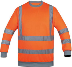 Korntex KXSW - High Visibility Safety Sweatshirt with Reflective Tapes
