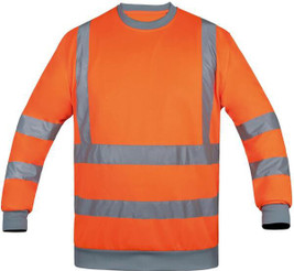 Korntex KXSW - High Visibility Safety Sweatshirt with Reflective Tapes