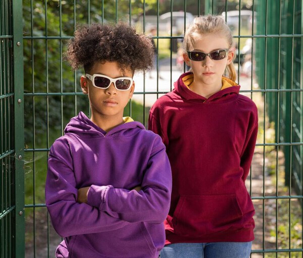 AWDIS JH03J - Children's sweatshirt with contrasting hood