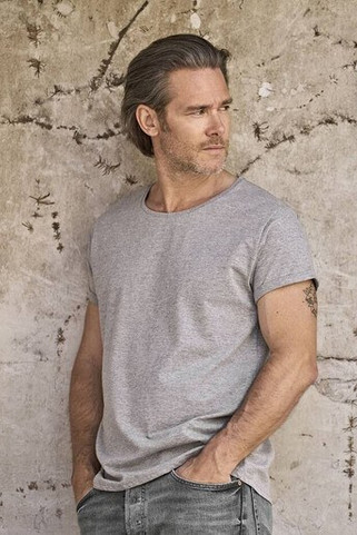 Tee Jays TJ5062 - T-skjorte med opprullede ermer