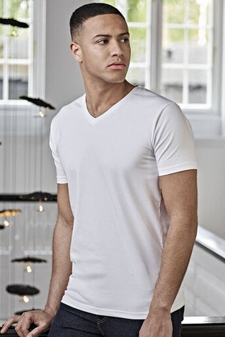 Tee Jays TJ401 - T-skjorte med V-hals i stretch