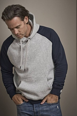 Tee Jays TJ5432 - Hooded sweatshirt with contrasting sleeves