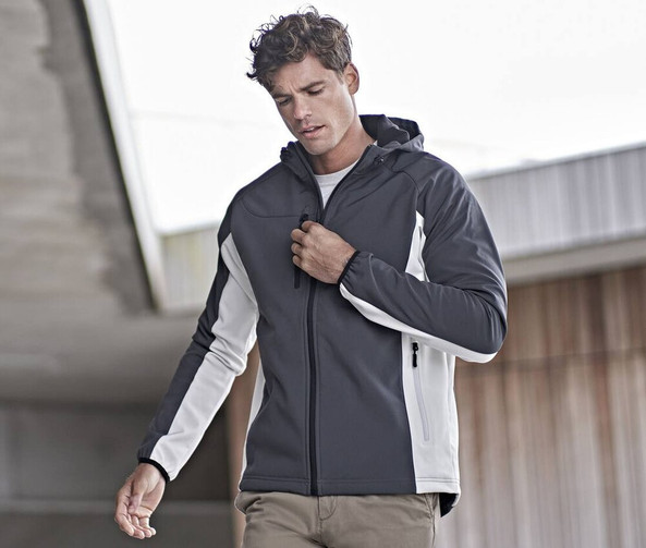 Tee Jays TJ9514 - Men's 3-Layer Hooded Softshell Jacket