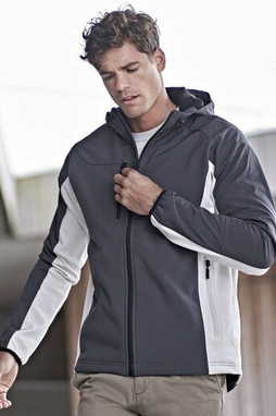 Tee Jays TJ9514 - Mens 3-Layer Hooded Softshell Jacket