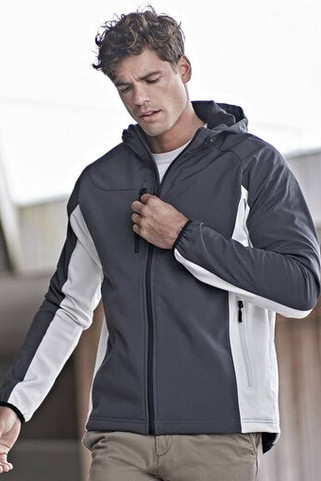 Tee Jays TJ9514 - Mens 3-Layer Hooded Softshell Jacket