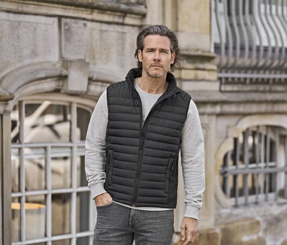 Tee Jays TJ9624 - Men's bi-material bodywarmer