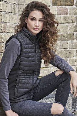 Tee Jays TJ9625 - Womens bi-material bodywarmer