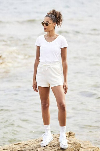 FRUIT OF THE LOOM SC155 - Damska Koszulka V-neck Fruit of the Loom