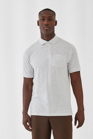 B&C BC415 - Mens polo shirt with pocket