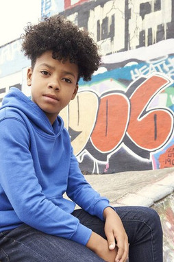 AWDIS JH201J - Bio -Baumwoll -Hoodie für Kinder