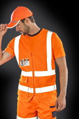 Result RS479X - High Visibility Reflective Safety Vest with Pockets
