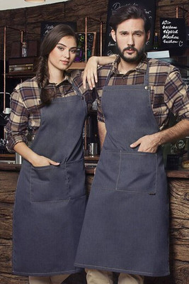 Karlowsky KYLS22 - Jeans-Style Bib Apron