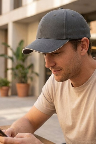 K-up KP185 - Cap with contrasting sandwich visor - 6 panels