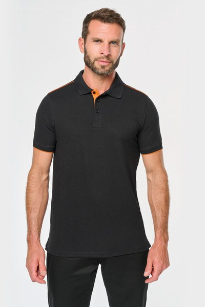 WK. Designed To Work WK270 - Men's short-sleeved contrasting DayToDay polo shirt