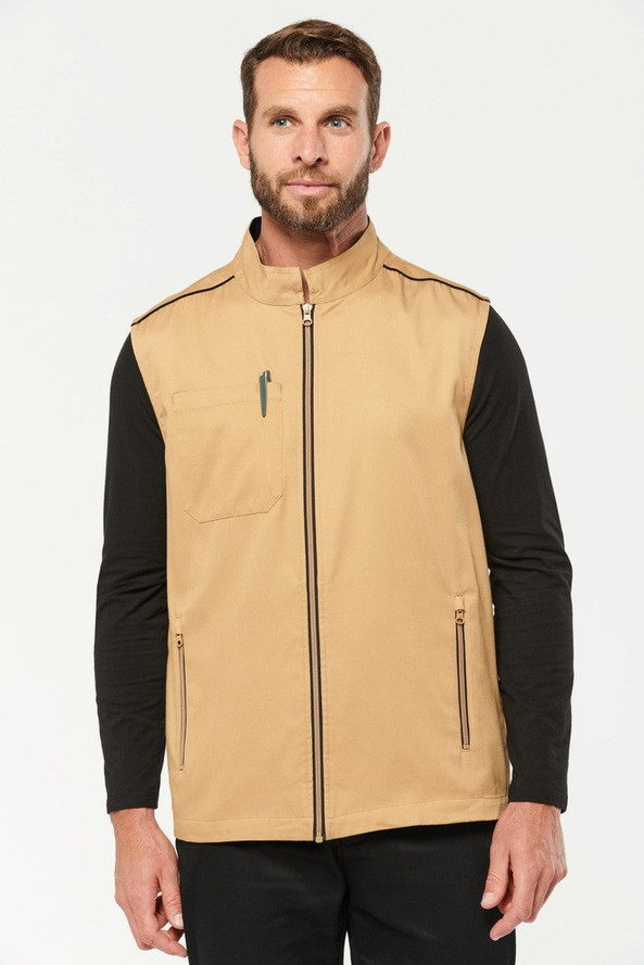 WK. Designed To Work WK6148 - Herren Alltagsweste mit Kontrastdetails
