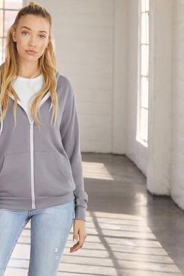 Bella+Canvas BE3739 - Unisex Hoodie mit Reißverschluss