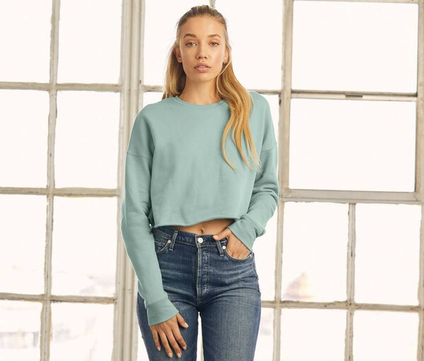 Bella + Canvas BE7503 - Women's short round neck sweatshirt