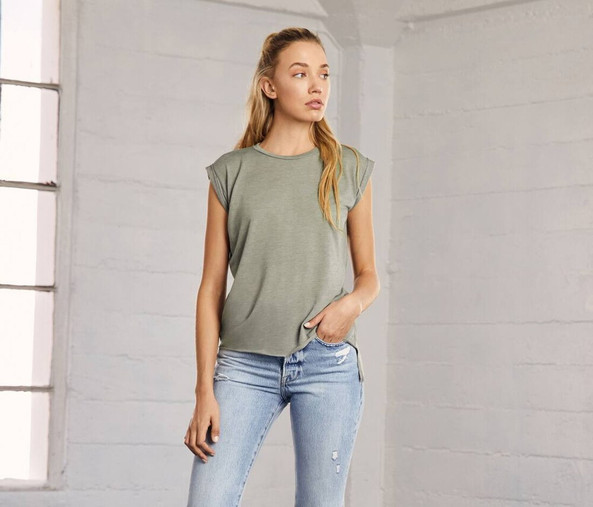 Women's-t-shirt-with-rolled-sleeves-Wordans