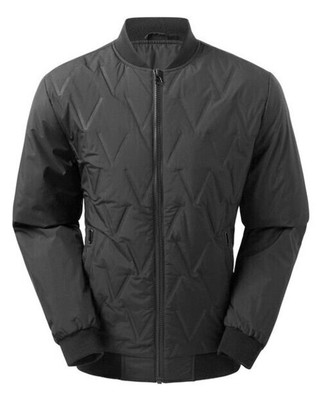 2786 TS021 - Mens Shower Resistant Ribbed Bomber Jacket