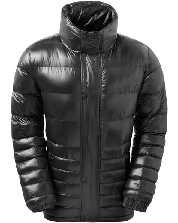 2786 TS034 - Shiny Quilted Nylon Jacket with Zip and Stud Guard