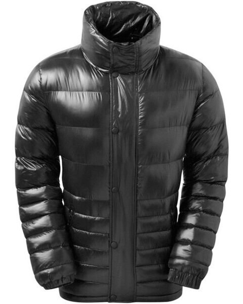 2786 TS034 - Shiny Quilted Nylon Jacket with Zip and Stud Guard