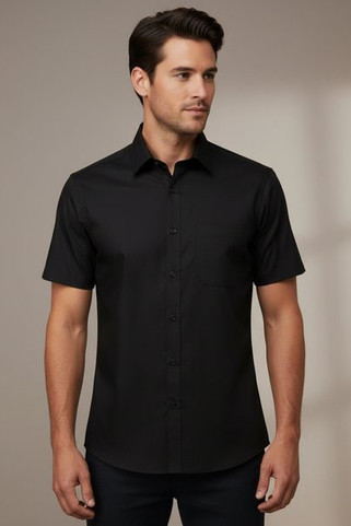 KUSTOM KIT KK141 - MENS POPLIN SHORT SLEEVE SHIRT